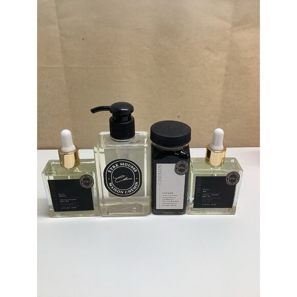 Chemin Hand & Body Wash, 2 Body Oil, Exfoliating Body Wash. New In Box - Picture 1 of 6